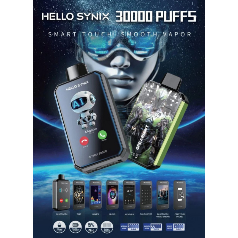 Synix 30K Handy Vape 2%